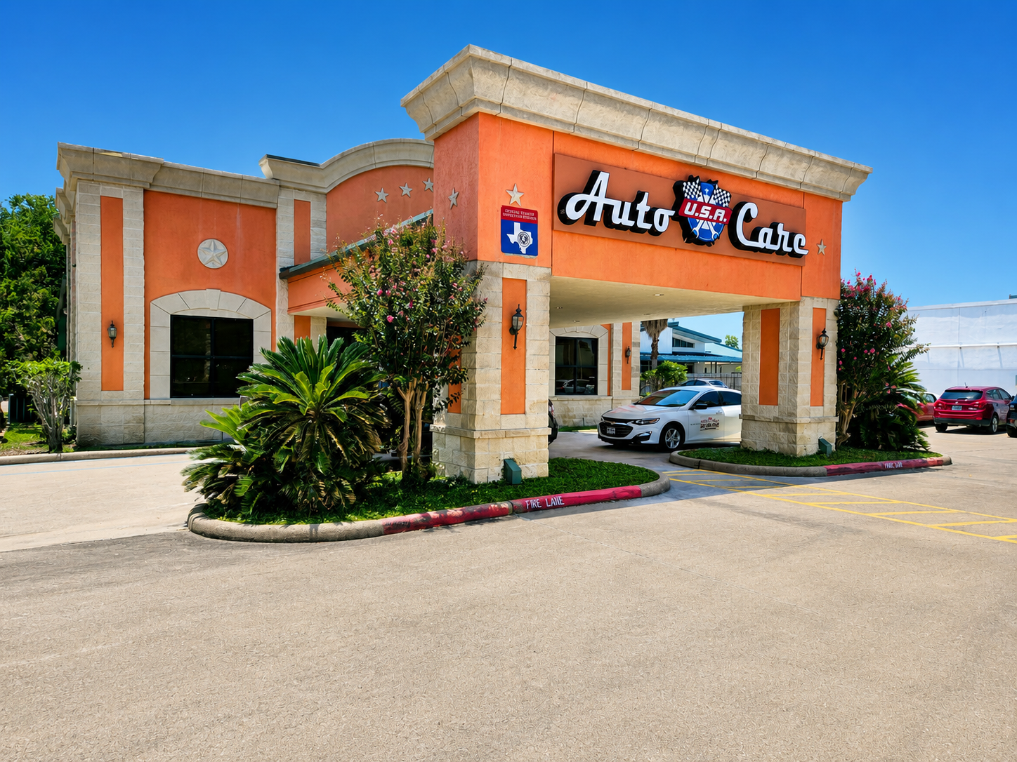 Front entrance of Auto Care USA Briar Forest in Houston, TX