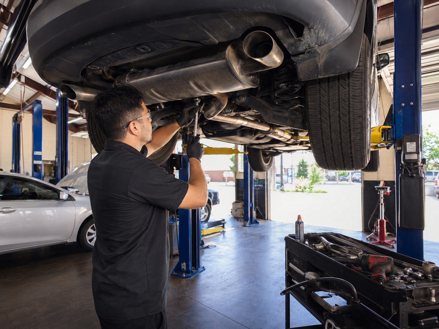 Exhaust and muffler repairs at Auto Care USA in Houston, TX