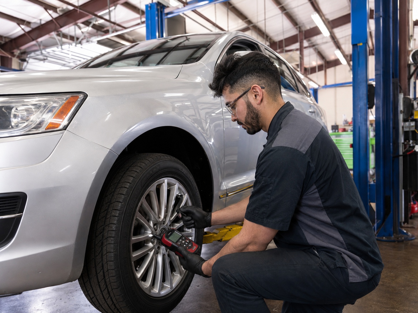 Tire pressure monitoring system (TPMS) service at Auto Care USA in Houston, TX