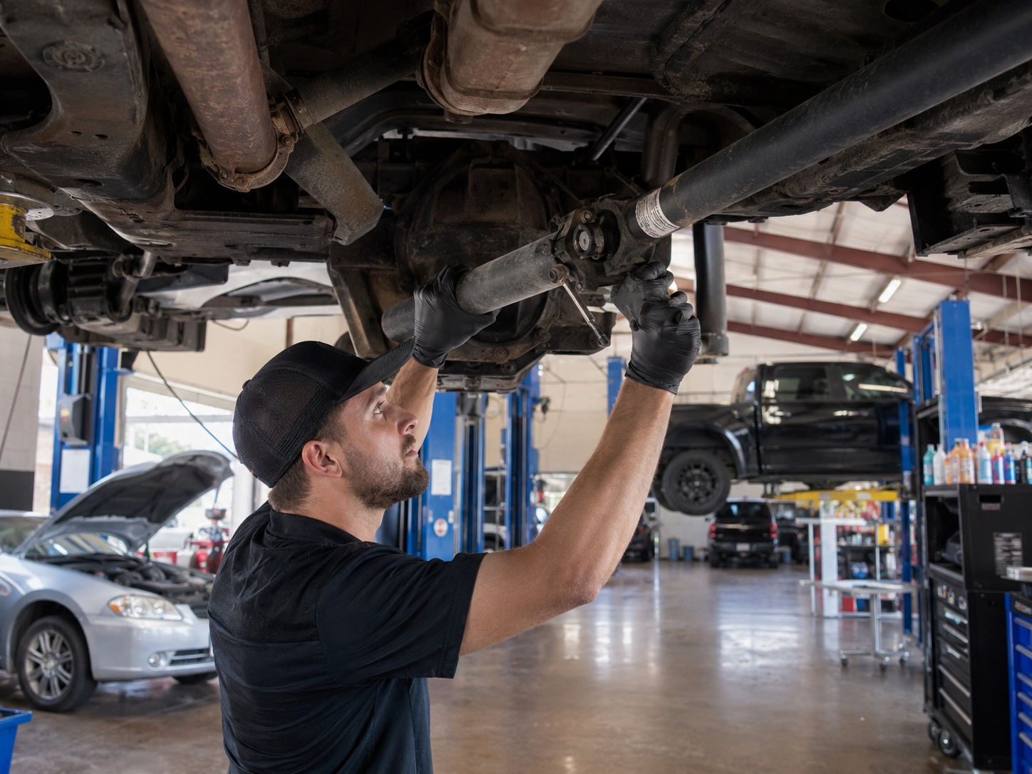 U-joint service and replacement at Auto Care USA in Houston, TX