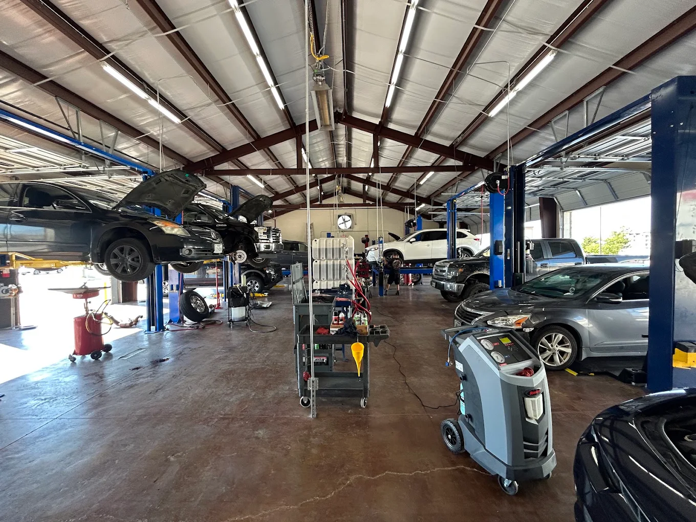 Inside an Auto Care USA service bay